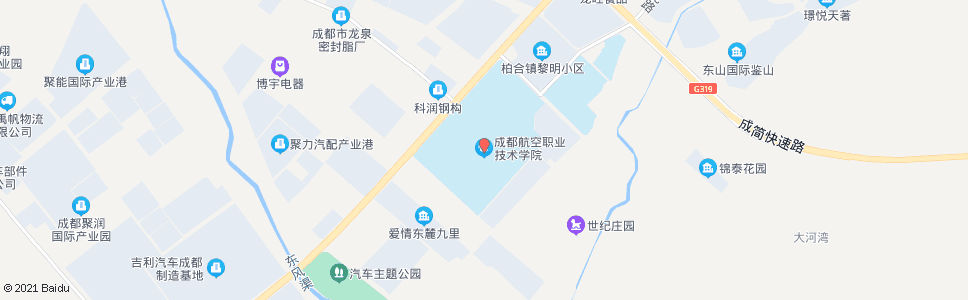 成都航空学院_公交站地图_成都公交_妙搜公交查询2024