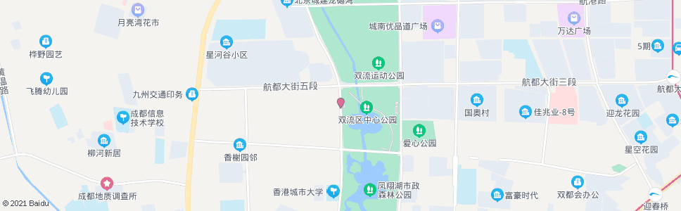 成都中心公园西_公交站地图_成都公交_妙搜公交查询2024
