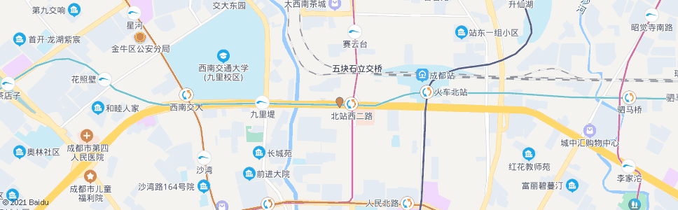 成都二环商贸大道口_公交站地图_成都公交_妙搜公交查询2024