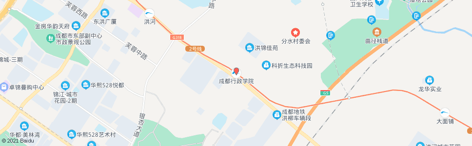 成都地铁行政学院站_公交站地图_成都公交_妙搜公交查询2024
