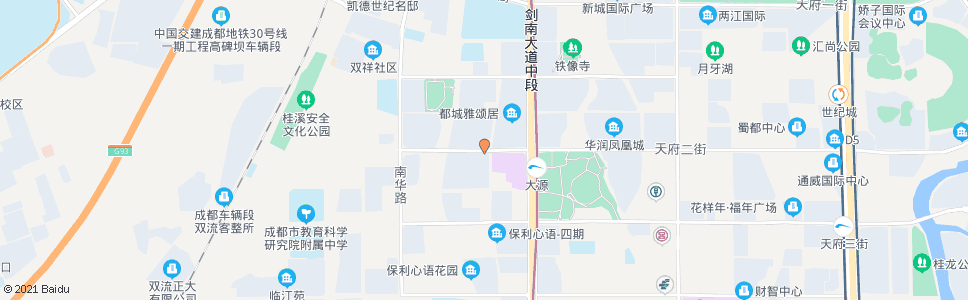 成都天府二街西_公交站地图_成都公交_妙搜公交查询2024
