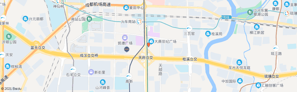 成都天仁南街中_公交站地图_成都公交_妙搜公交查询2024