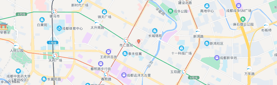 成都第二人民医院_公交站地图_成都公交_妙搜公交查询2024