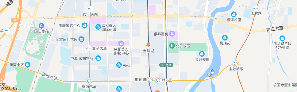 成都地铁金融城站_公交站地图_成都公交_妙搜公交查询2024