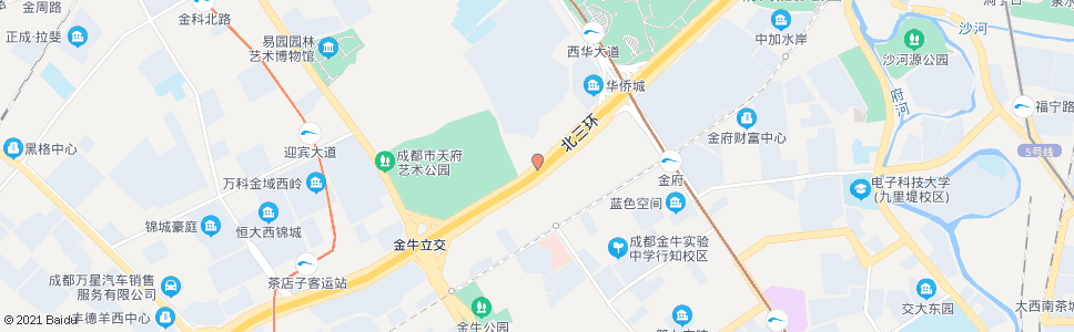 成都北三环路一段内侧_公交站地图_成都公交_妙搜公交查询2024