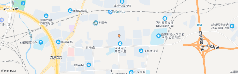 成都龙港钢材城_公交站地图_成都公交_妙搜公交查询2024
