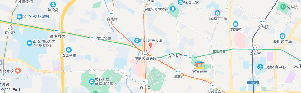成都中医院(永乐路)_公交站地图_成都公交_妙搜公交查询2024