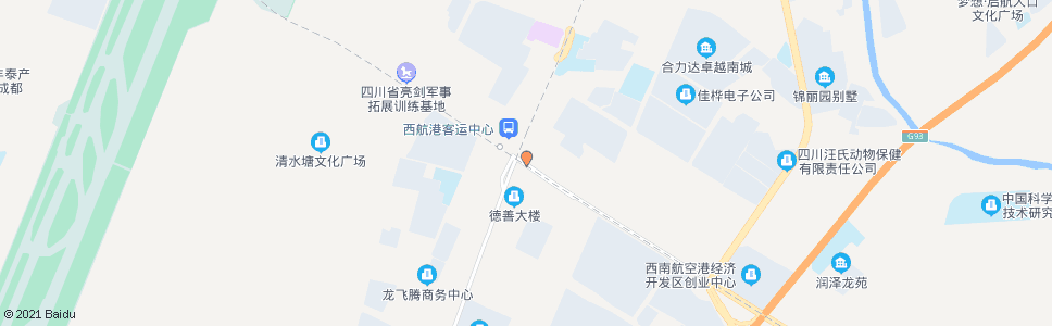 成都西港航大道口_公交站地图_成都公交_妙搜公交查询2024