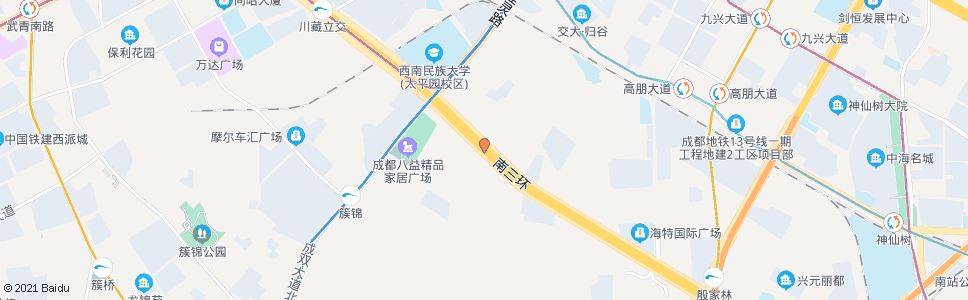 成都南三环路五段内侧_公交站地图_成都公交_妙搜公交查询2024