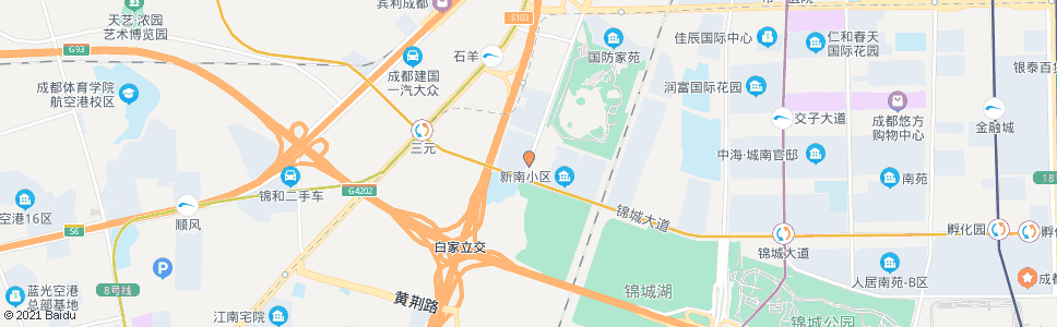 成都新园大道南_公交站地图_成都公交_妙搜公交查询2024