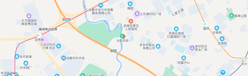 成都江安河_公交站地图_成都公交_妙搜公交查询2024