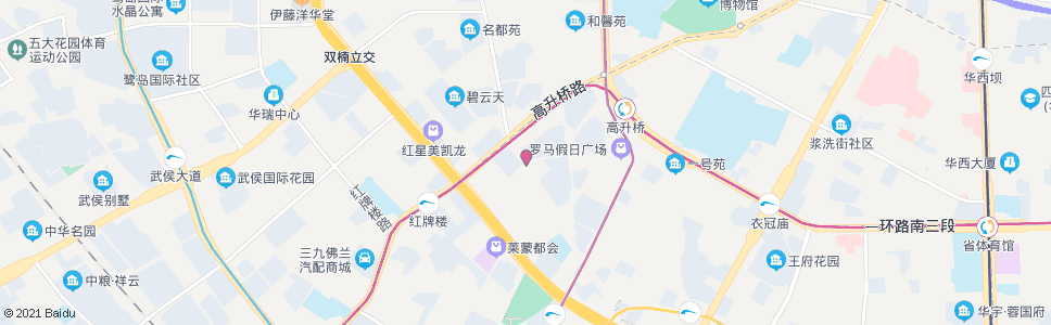 成都广福桥街_公交站地图_成都公交_妙搜公交查询2024