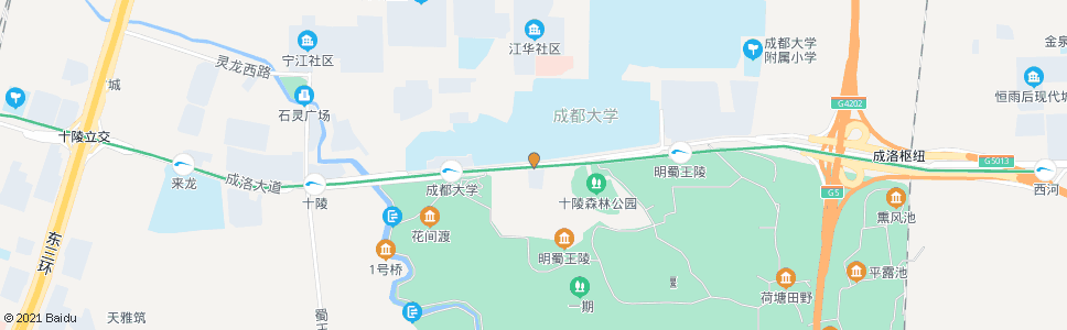 成都大学路_公交站地图_成都公交_妙搜公交查询2024