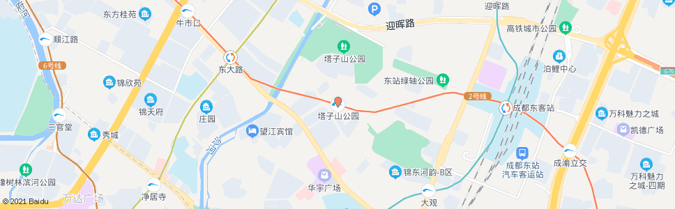 成都塔子山公园_公交站地图_成都公交_妙搜公交查询2024