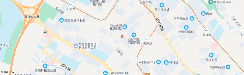成都西区花园_公交站地图_成都公交_妙搜公交查询2024
