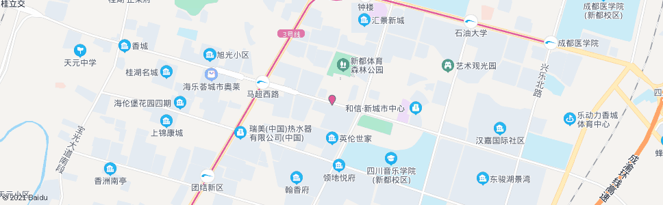 成都新城花园1_公交站地图_成都公交_妙搜公交查询2024