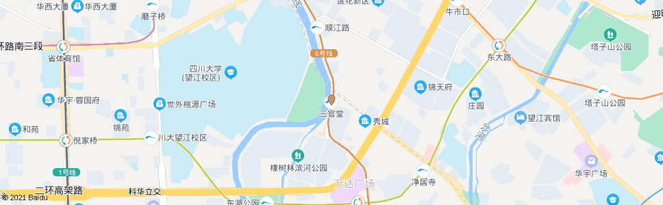 成都三官堂_公交站地图_成都公交_妙搜公交查询2024
