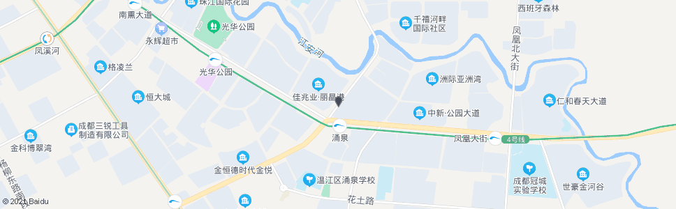 成都温泉大道一段口_公交站地图_成都公交_妙搜公交查询2024