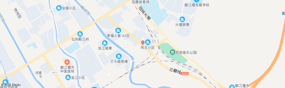 成都民主小区A6_公交站地图_成都公交_妙搜公交查询2024