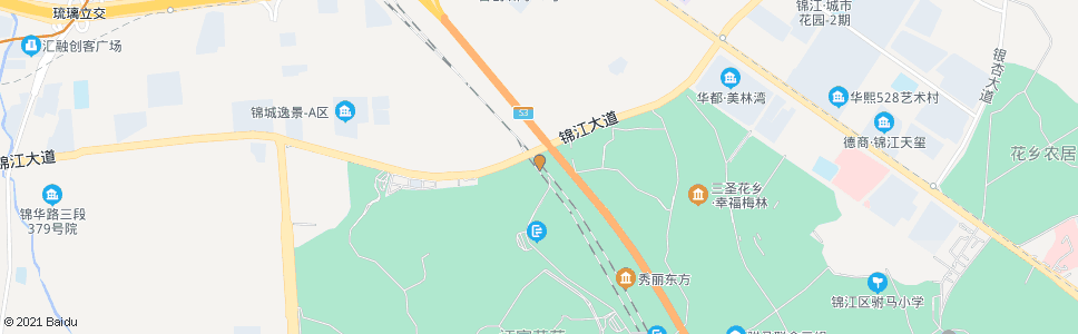 成都湿地路北_公交站地图_成都公交_妙搜公交查询2024
