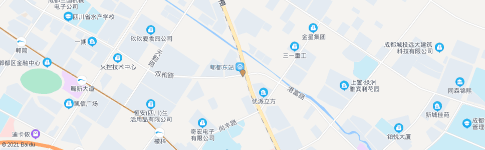 成都现代工业港_公交站地图_成都公交_妙搜公交查询2024