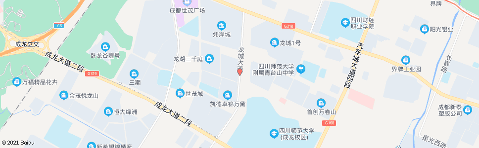 成都龙城大道中段_公交站地图_成都公交_妙搜公交查询2024