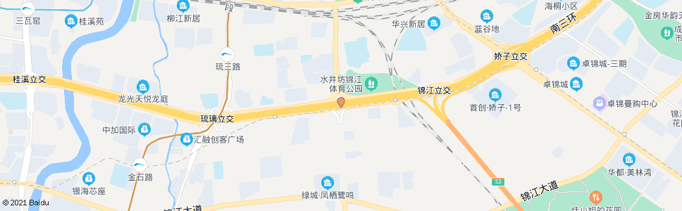 成都南三环路二段中外侧_公交站地图_成都公交_妙搜公交查询2024