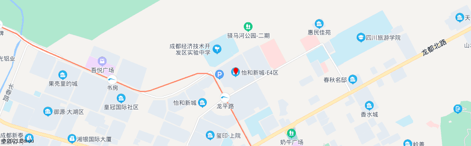 成都怡和新城E4区_公交站地图_成都公交_妙搜公交查询2024