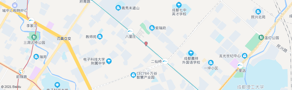 成都二仙桥西路北_公交站地图_成都公交_妙搜公交查询2024