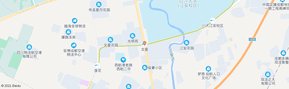 成都文星_公交站地图_成都公交_妙搜公交查询2024