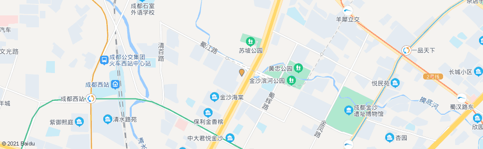 成都西三环路二段外侧_公交站地图_成都公交_妙搜公交查询2024