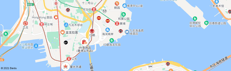 香港紅磡碼頭總站_巴士站地圖_香港巴士_妙搜巴士搜尋2024