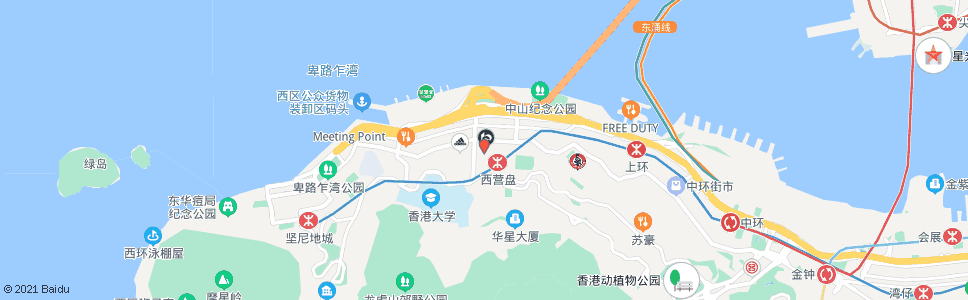 香港第二街_巴士站地圖_香港巴士_妙搜巴士搜尋2024