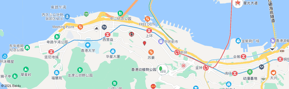 香港城皇街_巴士站地圖_香港巴士_妙搜巴士搜尋2024
