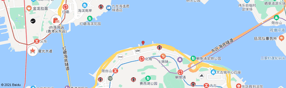 香港北角(西)碼頭_巴士站地圖_香港巴士_妙搜巴士搜尋2024
