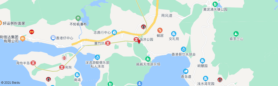 香港海洋公園停車場_巴士站地圖_香港巴士_妙搜巴士搜尋2024