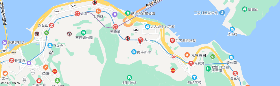 香港康山道_巴士站地圖_香港巴士_妙搜巴士搜尋2024