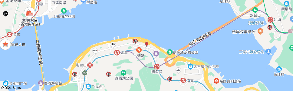 香港渣華道(柯達大廈)_巴士站地圖_香港巴士_妙搜巴士搜尋2024