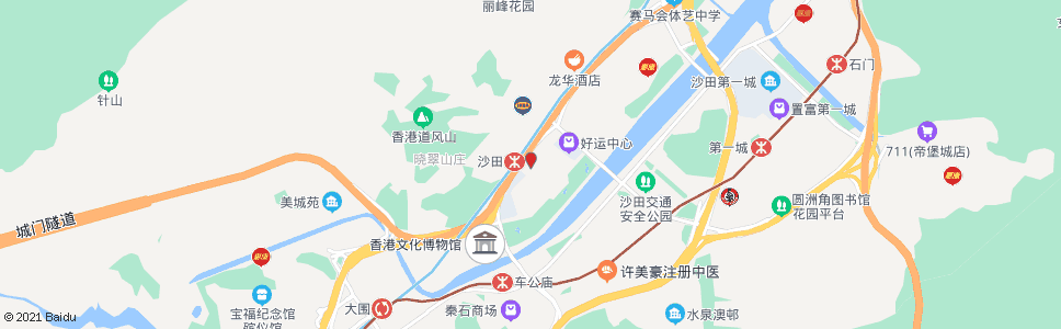 香港沙田市中心_巴士站地圖_香港巴士_妙搜巴士搜尋2024
