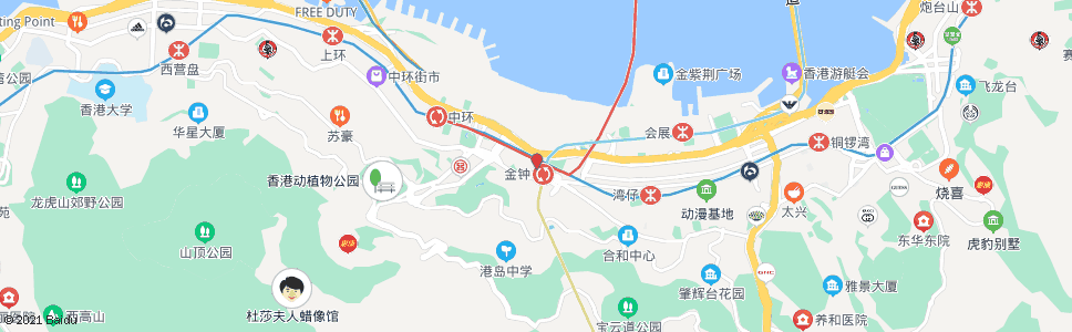 香港金鐘_巴士站地圖_香港巴士_妙搜巴士搜尋2024