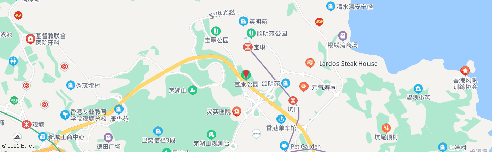 香港寶康公園_巴士站地圖_香港巴士_妙搜巴士搜尋2024