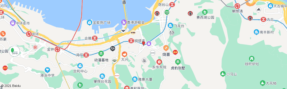 香港銅鑼灣總站_巴士站地圖_香港巴士_妙搜巴士搜尋2024