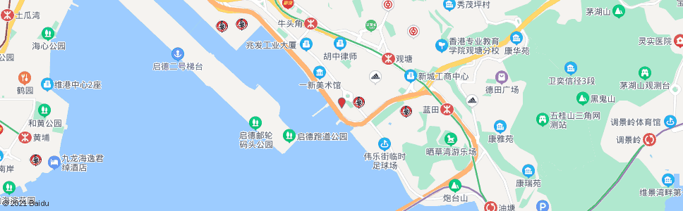 香港觀塘碼頭_巴士站地圖_香港巴士_妙搜巴士搜尋2024