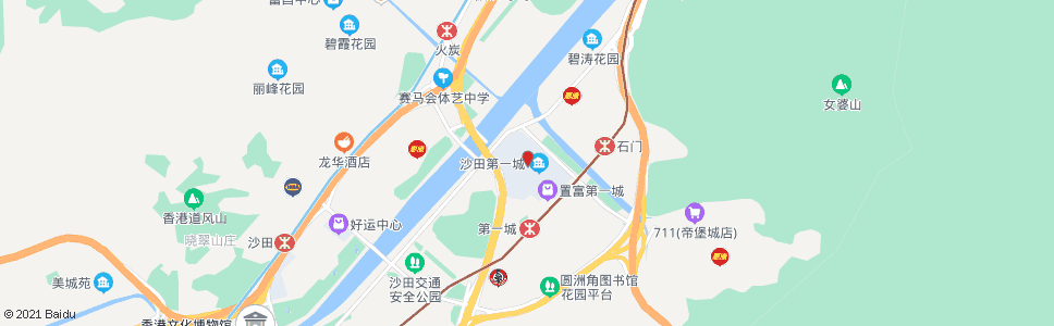 香港沙田第一城_巴士站地圖_香港巴士_妙搜巴士搜尋2024