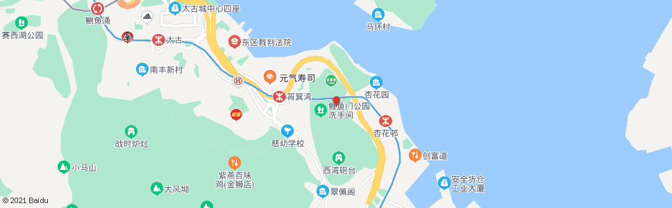 香港鯉魚門公園_巴士站地圖_香港巴士_妙搜巴士搜尋2024