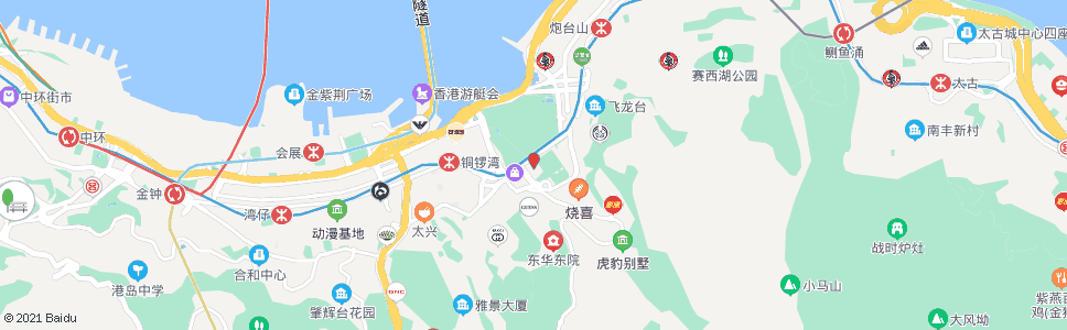 香港中央圖書館_巴士站地圖_香港巴士_妙搜巴士搜尋2024