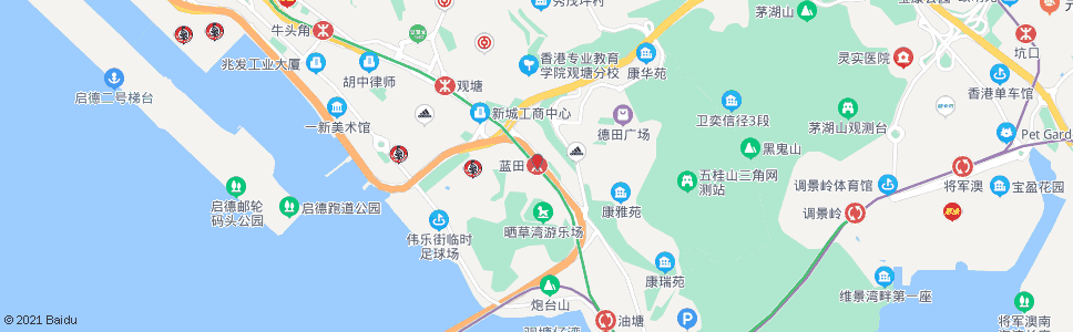 香港藍田公園_巴士站地圖_香港巴士_妙搜巴士搜尋2024