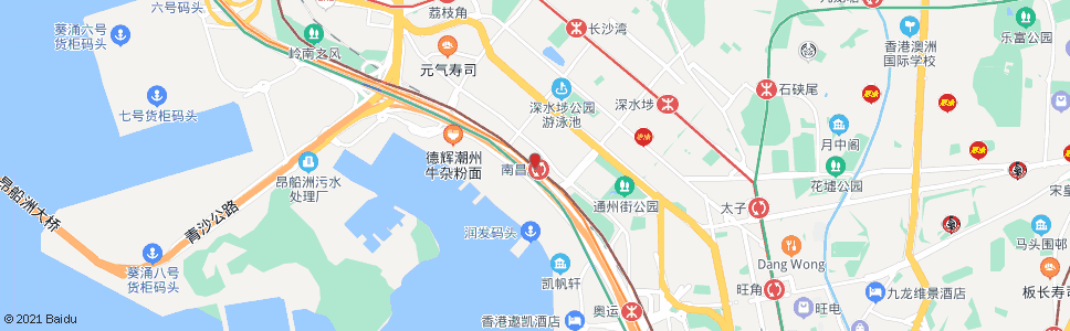 香港深水埗(東京街)_巴士站地圖_香港巴士_妙搜巴士搜尋2024