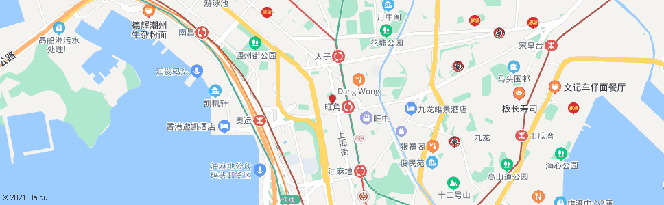 香港新填地街(碧街)_巴士站地圖_香港巴士_妙搜巴士搜尋2024