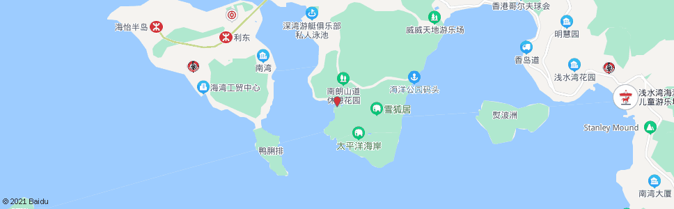 香港海洋公園(大樹灣)_巴士站地圖_香港巴士_妙搜巴士搜尋2024